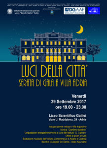 locandina inaugurazione villa adria