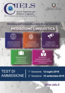 Locandina Test di Ammissione A.A. 2019-2020 PD